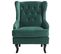 Velours Fauteuil Vert Foncé Alta