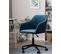 Chaise De Bureau Velours Bleu Marine Venice