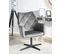 Velours Fauteuil Gris Foncé Vaksala