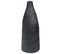 Terre Cuite Vase Décoratif 50 Cm Noir Doré Florentia