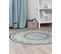 Tapis Rond Bleu 120 Cm Anadere