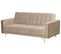 Canapé Convertible 3 Places En Velours Beige Sable Aberdeen