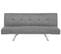 Canapé Convertible 3 Places En Tissu Gris Clair Bristol Ii