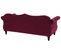 Canapé Chesterfield 3 Places En Velours Rouge Skien