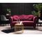 Canapé Chesterfield 2 Places En Velours Rouge Skien