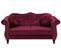 Canapé Chesterfield 2 Places En Velours Rouge Skien