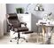 Fauteuil De Bureau Cuir Pu Marron Foncé Luxury