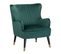 Velours Fauteuil Vert Émeraude Varberg