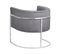 Velours Fauteuil Gris Larvik