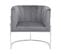 Velours Fauteuil Gris Larvik