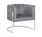 Velours Fauteuil Gris Larvik