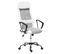 Chaise De Bureau Cuir Pu Blanc Pioneer