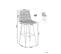 Tabouret De Bar Set De 2 Rotin Noir Cassita