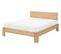 Lit Double En Bois Clair 140 X 200 Cm Royan