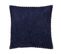 Coussin Gaufré Bleu Foncé Melur 45 X 45 Cm