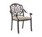 Lot De 4 Chaises De Jardin Marron Foncé Ancona