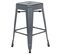 Tabouret De Bar Set De 2 Métal Gris Cabrillo