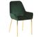 Chaise De Salle à Manger Set De 2 Velours Vert Foncé Loverna