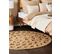 Tapis Rond 140 Cm En Jute Beige Kerer