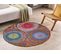 Tapis Rond En Coton Multicolore Ladik