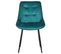 Chaise De Salle à Manger Set De 2 Velours Turquoise Melrose