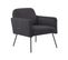 Velours Fauteuil Gris Narken