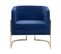 Velours Fauteuil Bleu Foncé Sirkka