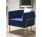 Velours Fauteuil Bleu Foncé Sirkka