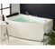 Baignoire D'angle Droit Blanche 182 X 122 Cm Serrana