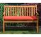 Banc Avec Coussin Bois D'acacia Certifié 120 Cm Rouge Foncé Vivara