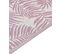 Tapis Extérieur Rose Avec Motif Feuilles De Palmier 120 X 180 Cm Kota