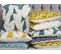 Lot De 2 Coussins Coton Bleu Clarkia 45 X 45 Cm