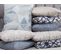 Lot De 2 Coussins Gris Lupine 45 X 45 Cm