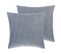 Lot De 2 Coussins Gris Lupine 45 X 45 Cm