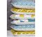 Lot De 2 Coussins Coton Jaune Clarkia 45 X 45 Cm