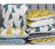 Lot De 2 Coussins Coton Jaune Clarkia 45 X 45 Cm