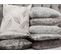 Lot De 2 Coussins Argenté Aster 45 X 45 Cm