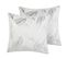 Lot De 2 Coussins Coton Blanc Freesia 45 X 45 Cm