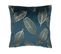 Lot De 2 Coussins Velours Bleu Paon Freesia 45 X 45 Cm