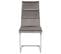 Chaise En Porte-à-faux Set De 2 Velours Gris Rockford