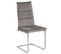 Chaise En Porte-à-faux Set De 2 Velours Gris Rockford