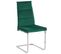 Chaise En Porte-à-faux Set De 2 Velours Vert Rockford