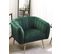 Velours Fauteuil Vert Foncé Laconia