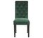 Chaise De Salle à Manger Set De 2 Velours Vert Foncé Velva