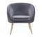 Velours Fauteuil Gris Tromso