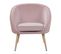 Velours Fauteuil Rose Tromso