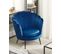 Velours Fauteuil Bleu Marine Lovikka