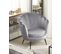 Velours Fauteuil Gris Lovikka