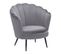 Velours Fauteuil Gris Lovikka