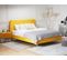 Lit Double En Velours Jaune 160 X 200 Cm Flayat